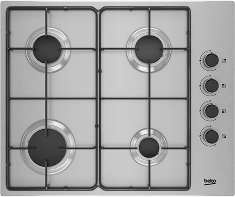 Beko higg64103sx lx-encimera gas 4f inox n 60cm encimeras