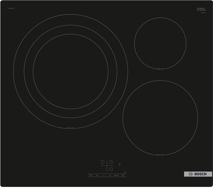 Bosch pid61rbb5e placa de inducción 60cm sin perfiles negro