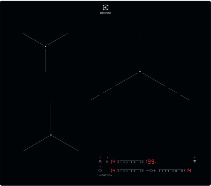 Electrolux lit6340ck placa induccion 3 zonas 60cm