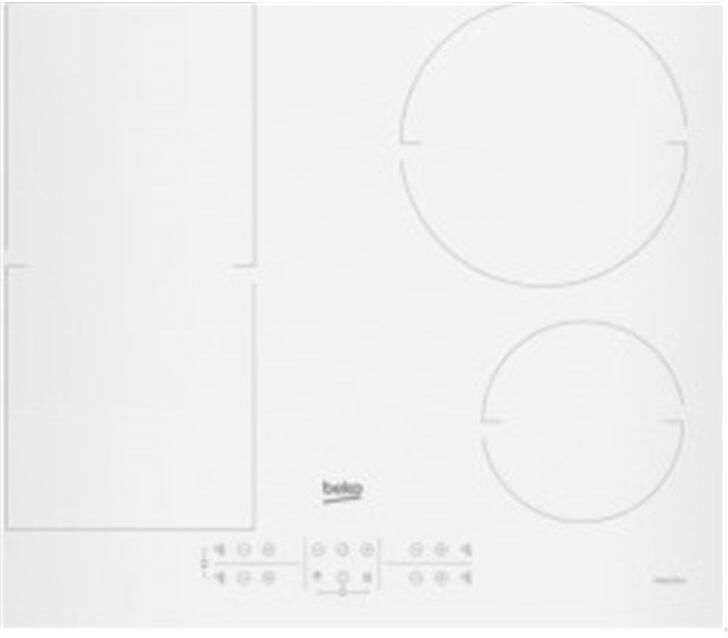 Beko hii64200fmtw placa flex inducción blanca 4 zonas 7200w