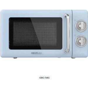 Cecotec 01706 microondas mecánico con grill proclean 3110 retro blue de 20l y 700w