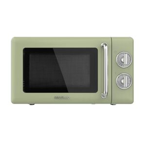 Cecotec 01707 microondas mecánico con grill proclean 3110 retro green de 20 l y 700 w