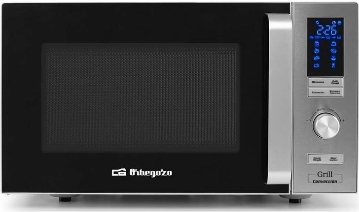 Orbegozo mig2528 microondas con grill 900w 25 litros inox