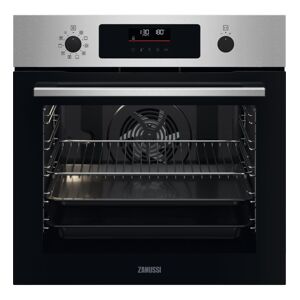 Zanussi zopxd6xn horno pirolítico (3 ciclos) multifunción «plussteam» de 9 posiciones con cavidad xxl display explore con mandos