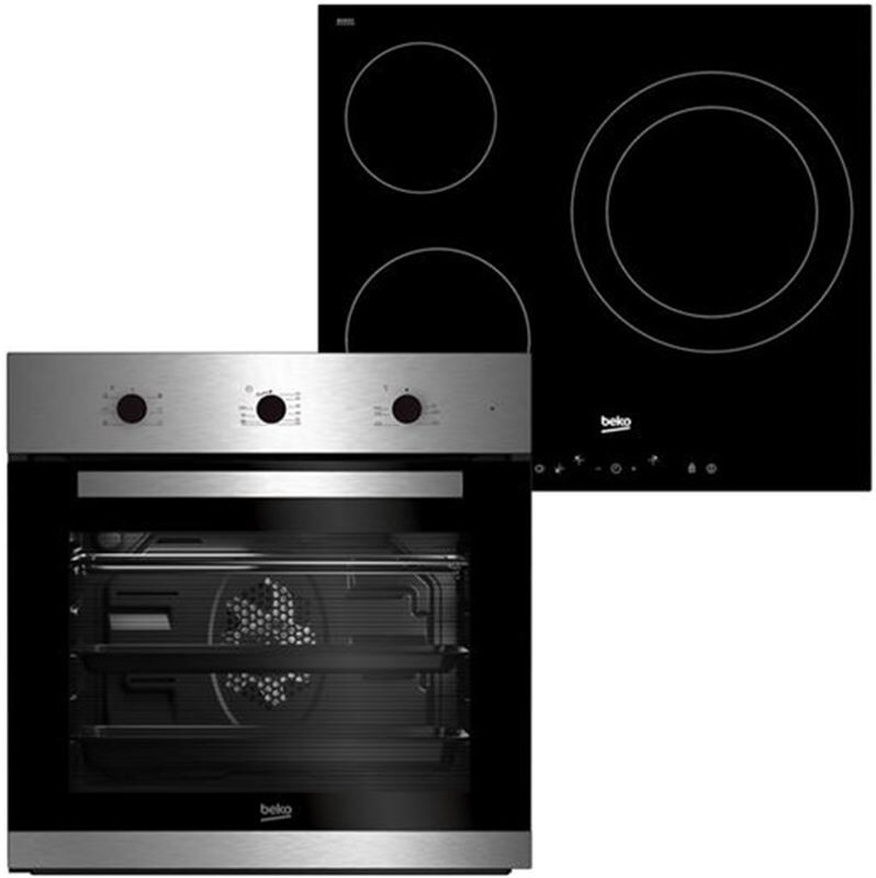 Beko bse22120x conjuntos horno y placa 66l a inox 59.5x59.4x56.7cm