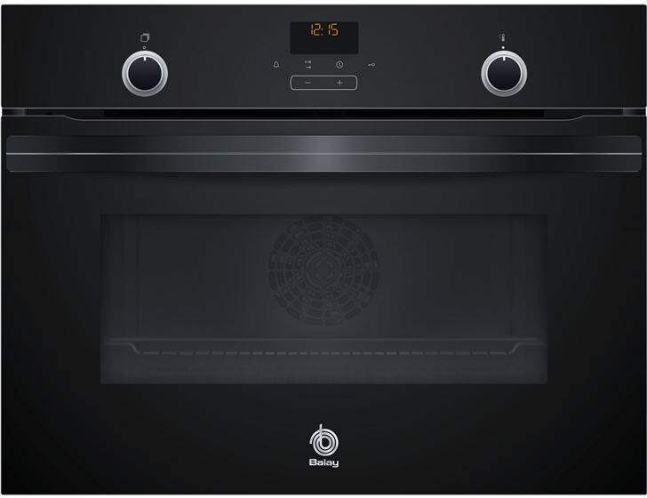 Balay 3cb5151n2 horno compacto con sistema hidrolítico 60x45cm clase a cristal negro