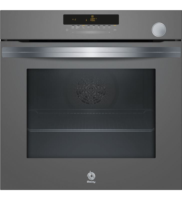 Balay 3ha5888a6 horno con vapor pirolítico 60x60cm clase a cristal gris antracita