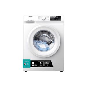 Hisense wfqp801419vm lavadora carga frontal 8kg 1400rpm clase a libre instalcion