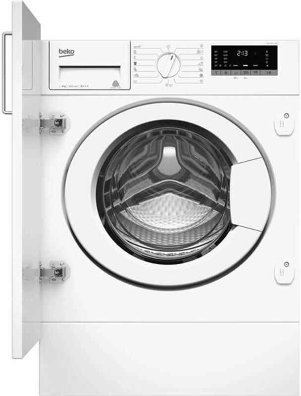 Beko witv8612xw0r lavadora integrable witv8612xw0 8 kg 1400 rpm clase c blanco