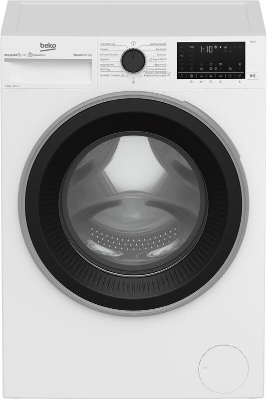 Beko b3wft58415w beyond lavadora / prosmart 10años / a / 8kg / 1400rpm / display digital / steam cure con refrescado/ control te