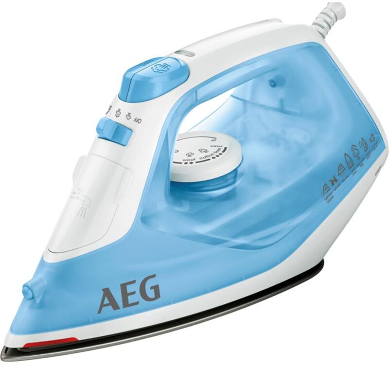 AEG db1730 plancha de vapor con depósito de agua de 250 ml y 2300 w de potencia, golpe de vapor de 8