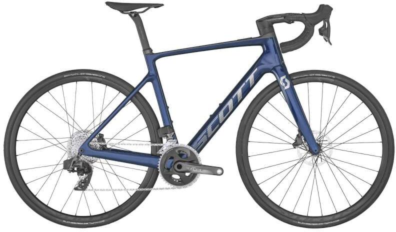 Scott Addict Eride 20 - Bicicleta Eléctrica De Carretera De Carbono - 2022 - Stellar Blue / Gloss Chrome