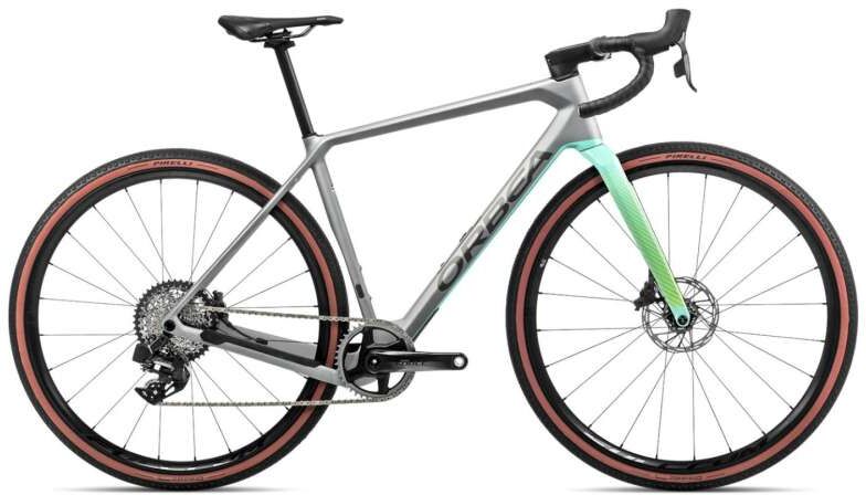 Orbea Terra M21e Team 1X - Force XPLR eTAP AXS Bicicleta Gravel - 2023 - stone silver / ice green