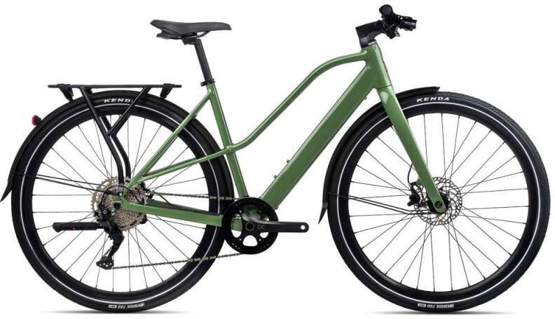 Orbea Bicicleta Urbana Eléctrica para Mujer Cues - VIBE MID H30 EQ - 2023 - Urban Green (gloss)