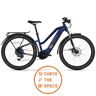 Haibike Trekking 7 Mid I630wh - 27.5" Bicicleta Trekking Eléctrica Mujer - 2022 - Blue/sand A01