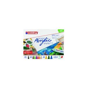 Pack 12 Marcadores Acrylics Edding Colores Surtidos Pack 12 Marcadores Acrylics Edding Colores Surtidos