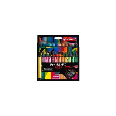 STABILO Pen 68 MAX Marcador de fieltro - Colores surtidos - 24 piezas STABILO Pen 68 MAX Marcador de fieltro - Colores surtidos - 24 piezas