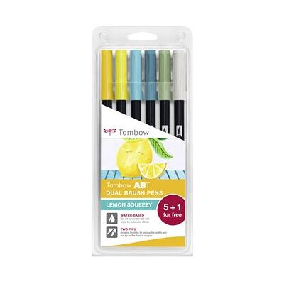 Estuche Tombow 6 Rotuladores Doble Punta Pince Colores Limón Estuche Tombow 6 Rotuladores Doble Punta Pince Colores Limón