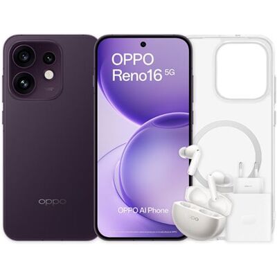 Bundle Oppo Reno 16 5g 6,32" 512gb Negro + Auriculares Bluetooth Oppo Enco Buds X3s Con Estuche De Carga + Funda + Cargador Supervooc 80w Bundle Oppo Reno 16 5g 6,32" 512gb Negro + Auriculares Bluetooth Oppo Enco Buds X3s Con Estuche De Carga + Funda + Cargador Supervooc 80w