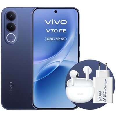 Bundle Vivo V70 Fe 5g 6,83" 512gb Ocean Blue + Auriculares Noise Cancelling Vivo Buds Air3 Con Estuche De Carga + Cargador Vivo 90w Flashcharge Bundle Vivo V70 Fe 5g 6,83" 512gb Ocean Blue + Auriculares Noise Cancelling Vivo Buds Air3 Con Estuche De Carga + Cargador Vivo 90w Flashcharge
