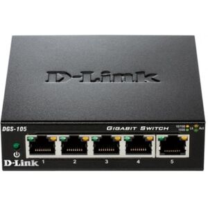 Dlink Switch D-link Dgs-105 5 Puertos Gigabit Ethernet Metálico Dlink Switch D-link Dgs-105 5 Puertos Gigabit Ethernet Metálico