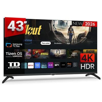 Tv Led 43" Td Systems M43c22tizen Smart Tv 4k Con Samsung Tv Tizen Os 8.0 Negro F Tv Led 43" Td Systems M43c22tizen Smart Tv 4k Con Samsung Tv Tizen Os 8.0 Negro F