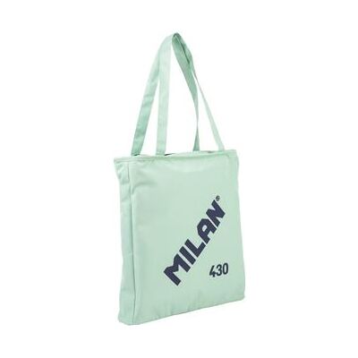 Bolsa De Tela Tote Shopper Milan 430 Serie 1918 Verde Bolsa De Tela Tote Shopper Milan 430 Serie 1918 Verde