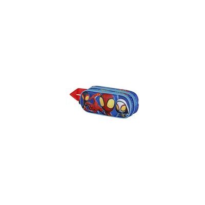 Karactermania Estuche Portatodo 3d Doble Marvel Spiderman Spinners Azul Karactermania Estuche Portatodo 3d Doble Marvel Spiderman Spinners Azul
