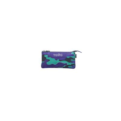 Estuche Escolar Totto Eco-friendly Tres Compartimentos Azul Seli - Tablero Estuche Escolar Totto Eco-friendly Tres Compartimentos Azul Seli - Tablero