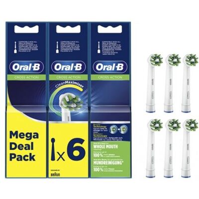 Oral B Set 6 Cabezales De Recambio Oral-b 50-6 Cross Action Oral B Set 6 Cabezales De Recambio Oral-b 50-6 Cross Action