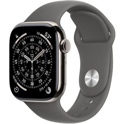 Apple Watch Series 11 Gps + Cellular 42mm Caja Titanio Natural Y Correa Deportiva Gris Piedra - Talla M/l Apple Watch Series 11 Gps + Cellular 42mm Caja Titanio Natural Y Correa Deportiva Gris Piedra - Talla M/l
