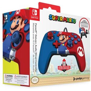 Mando Pdp Faceoff Deluxe Súper Mario Nintendo Switch Mando Pdp Faceoff Deluxe Súper Mario Nintendo Switch