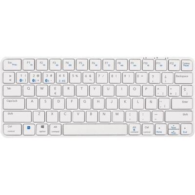 Teclado Inalámbrico Silverht Design Blanco Teclado Inalámbrico Silverht Design Blanco