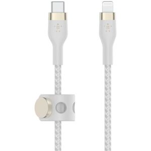 Cable Belkin Boostcharge Pro Flex Usb-c Lightning Blanco 2 M Cable Belkin Boostcharge Pro Flex Usb-c Lightning Blanco 2 M