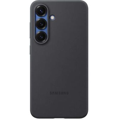 Funda De Silicona Samsung Negra Para Galaxy S25 Funda De Silicona Samsung Negra Para Galaxy S25