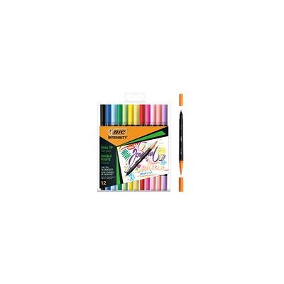 12 Rotoludadores Bic Pastel Y Classic Doble Punta Fina- Pincel 12 Rotoludadores Bic Pastel Y Classic Doble Punta Fina- Pincel