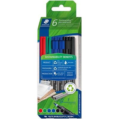 Staedtler Set De 6 Rotuladores Permanentes Staedler Varios Colores Staedtler Set De 6 Rotuladores Permanentes Staedler Varios Colores