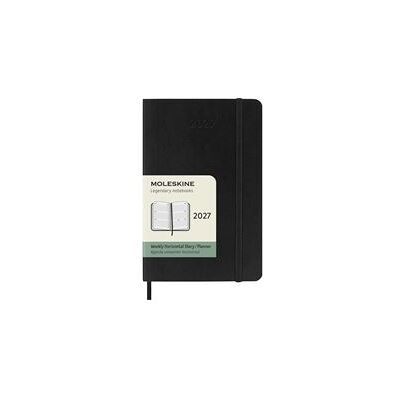 Agenda Moleskine 2027 Semanal Horizontal Pocket Negra Tapa Blanda Agenda Moleskine 2027 Semanal Horizontal Pocket Negra Tapa Blanda