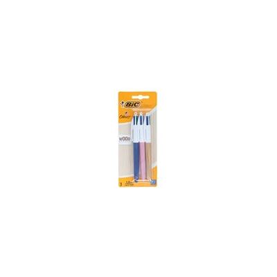 Set 3 Bolígrafos Bic De 4 Colores Wood Style Punta Media Set 3 Bolígrafos Bic De 4 Colores Wood Style Punta Media