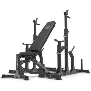 Marbo Sport Set MS11_2.0   banco de entrenamiento ajustable de doble cara + soportes ajustables -