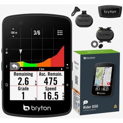 GPS Bryton Rider 650T + Sensores GPS Bryton Rider 650T + Sensores