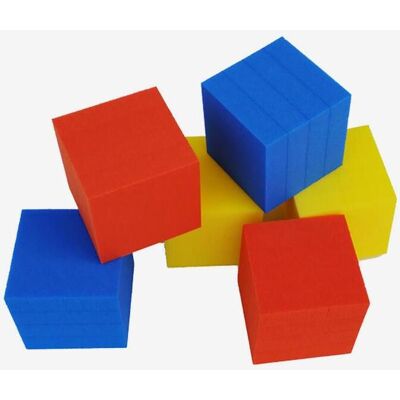 Cubos Leisis Foam 6 unidades multicolor Cubos Leisis Foam 6 unidades multicolor