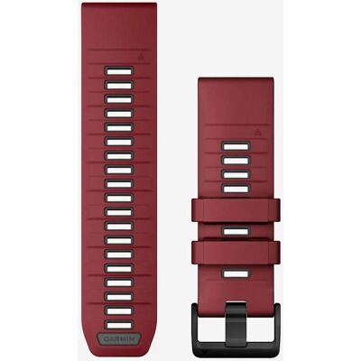 Correa de silicona Garmin QuickFit 26 mm rojo grafito Correa de silicona Garmin QuickFit 26 mm rojo grafito