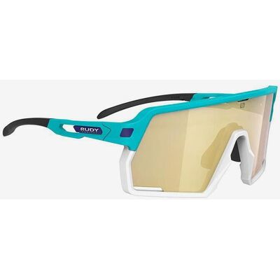 Gafas Rudy Project Kelion Bahrain Victorius 2025 azul blanco con lentes marrón claro Gafas Rudy Project Kelion Bahrain Victorius 2025 azul blanco con lentes marrón claro