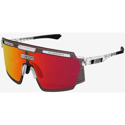 Gafas Scicon Aerowatt Crystal blanco con lente multiespejada rojo Gafas Scicon Aerowatt Crystal blanco con lente multiespejada rojo