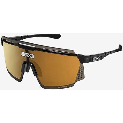 Gafas Scicon Aerowatt negro con lente multiespejada naranja Gafas Scicon Aerowatt negro con lente multiespejada naranja