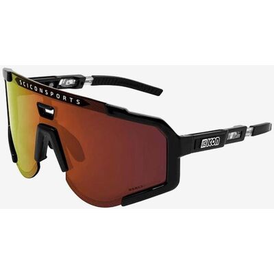 Gafas Scicon Aeroscope negro con lente multiespejada rojo anaranjado oro Gafas Scicon Aeroscope negro con lente multiespejada rojo anaranjado oro