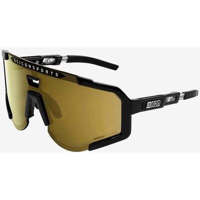 Gafas Scicon Aeroscope negro con lente multiespejada oro Gafas Scicon Aeroscope negro con lente multiespejada oro