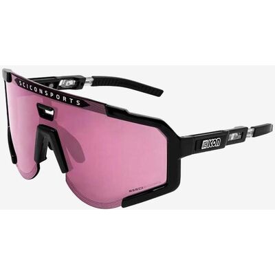 Gafas Scicon Aeroscope negro con lente espejada rosa Gafas Scicon Aeroscope negro con lente espejada rosa