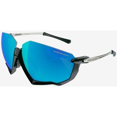 Gafas Scicon Aerojet Titanium gris negro con lente multiespejo azul Gafas Scicon Aerojet Titanium gris negro con lente multiespejo azul